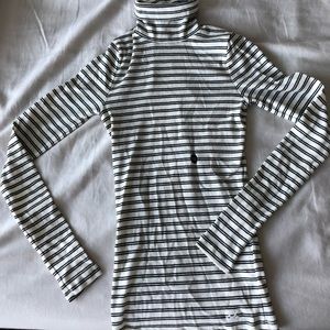 Striped Turtle Neck Sweater